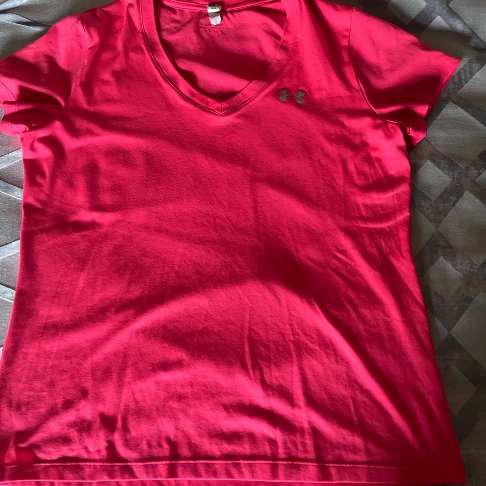 Under Armour Pink Fitted Short Sleeve T-Shirt